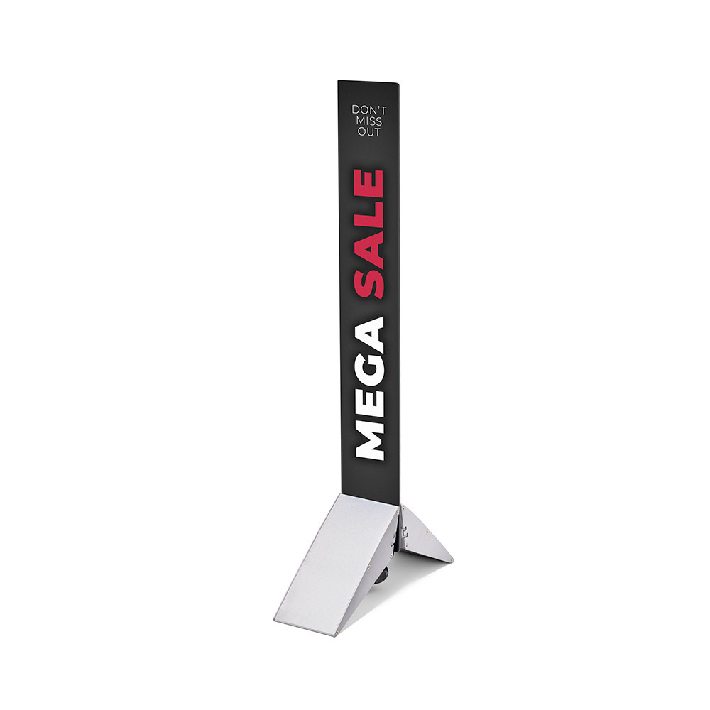 Base De Panneau Aluminium 30 cm Argent