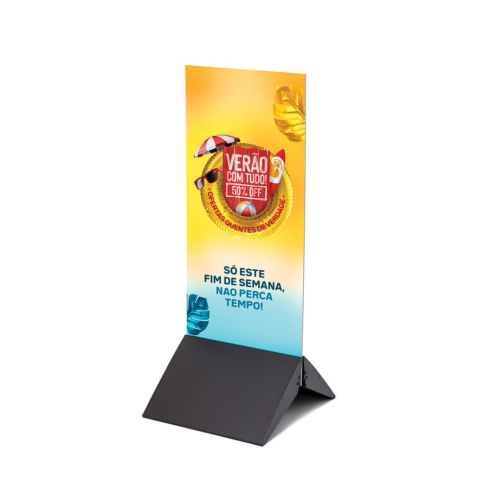Base De Panneau Aluminium 30 cm Noir