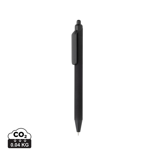 Stylo avec finition gomme en ABS recyclé certifié GRS Tide