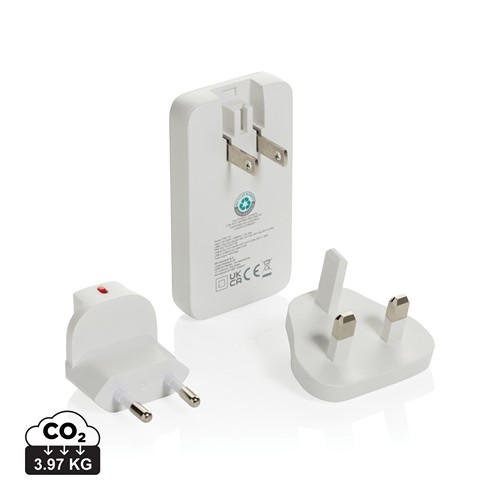 Chargeur plat 65W GAN avec connecteurs universels  Fluxo RCS