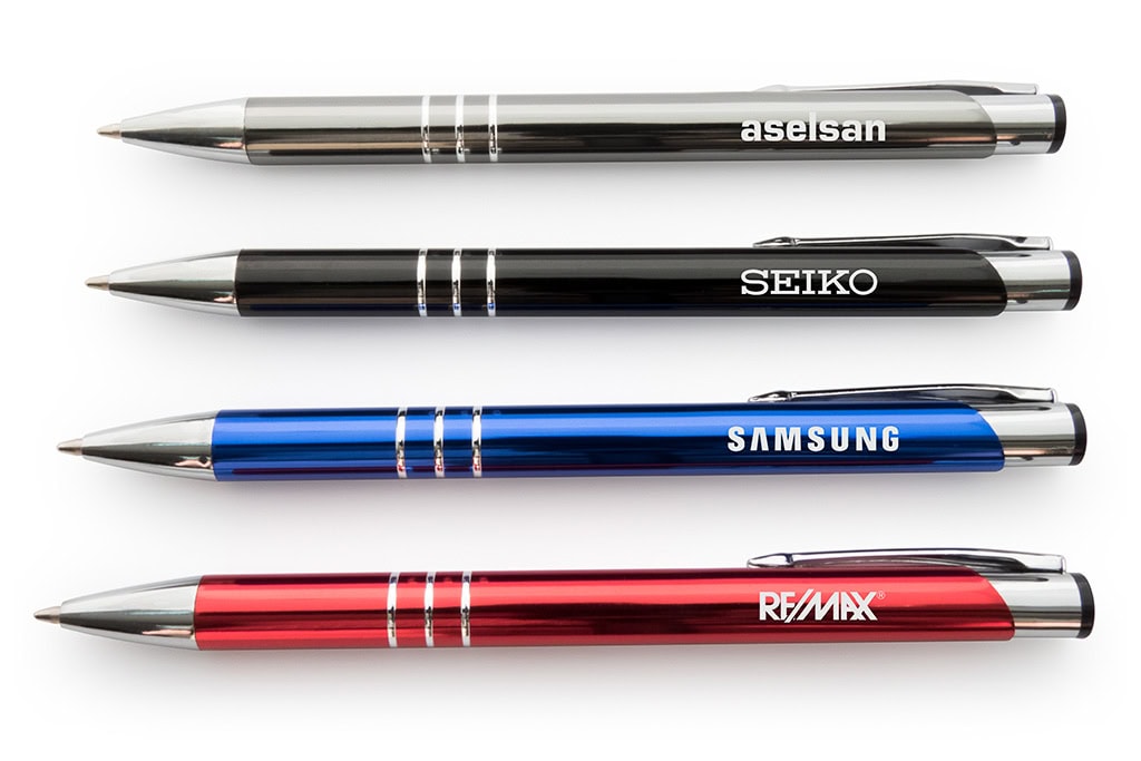 Stylo-bille métal soft touch