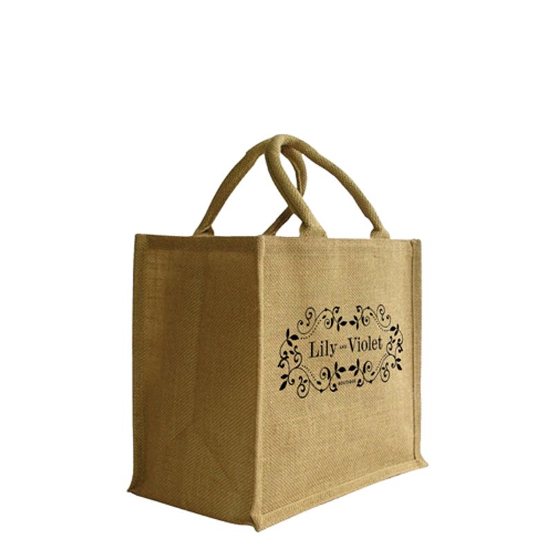 Medium Jute Natural Fibre Shopper Bag (36x36x25cm)