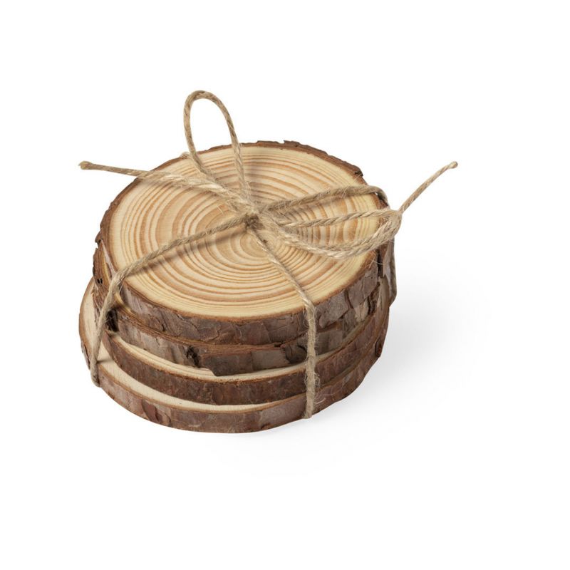 Wood Slice Coasters (Set of 4)